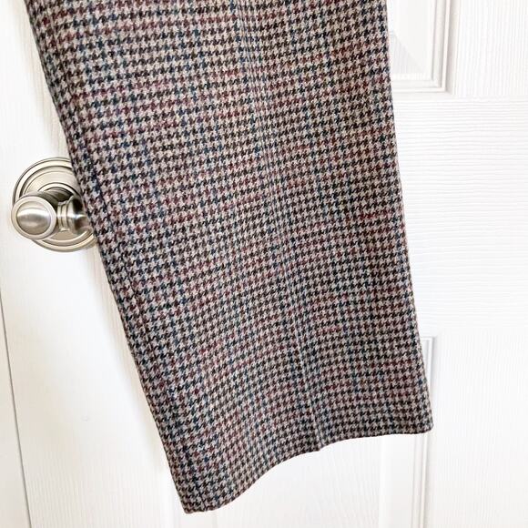 Alfred Dunner Vintage Wool Houndstooth Printed Trousers - Picture 6 of 7